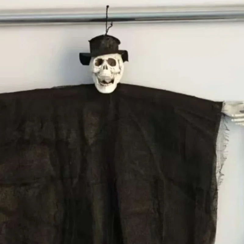 Halloween Spooky Props,Skull Ghost Head&Hanging Ghoul Decor for Haunted House, Bar Scene, Indoor Party Atmosphere Creepy Decor