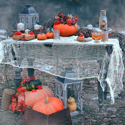 Halloween Gauze Decoration Haunted House Atmosphere Decor Accessories Scary Gauze Home Garden DIY Decoration Suplies Propshallow