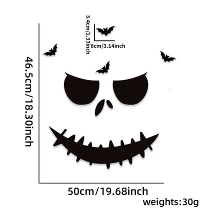 Halloween Decoration Door Stickers Window Stickers for Home Party Wall Glass Haunted House Horror Decor